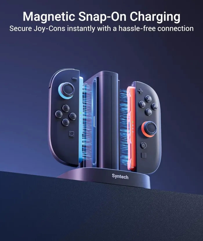 Syntech Joycon Charger Dock (4-In-1, Switch 2 Compatible)