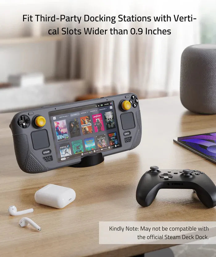 Syntech Silicone Protective Case For Steam Deck - Black