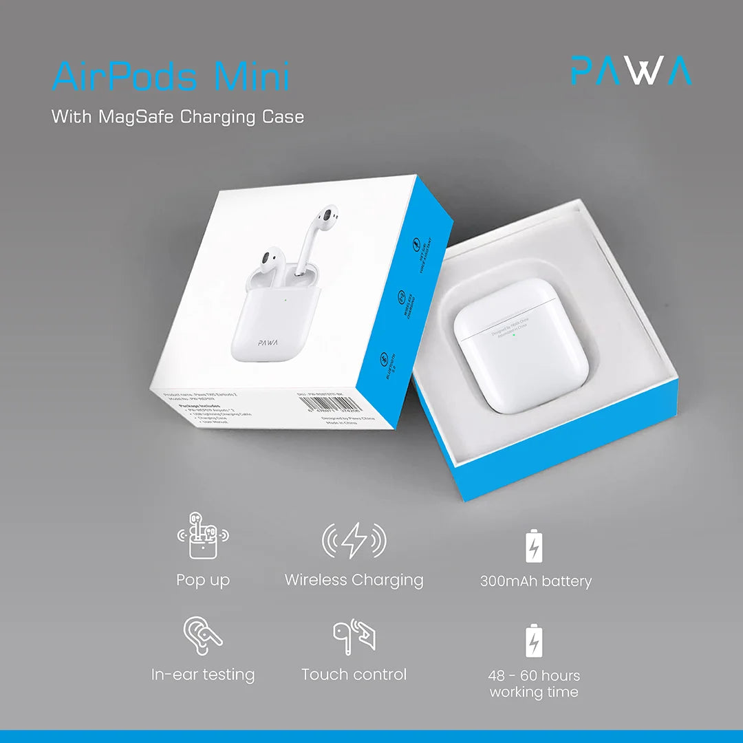 Pawa Earbuds Mini With Magsafe charging case