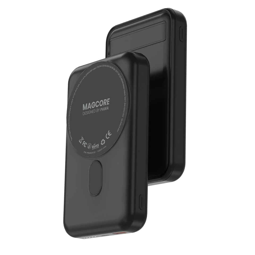 Pawa Magcore Magsafe PD22.5W Powerbank with Built in stand - Black