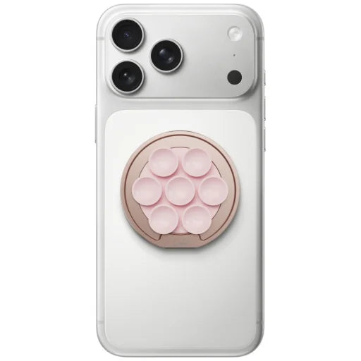 Uniq Coehl Luna Magnetic Suction Kickstand With Mirror - Cloud Pink (Cloud Pink)