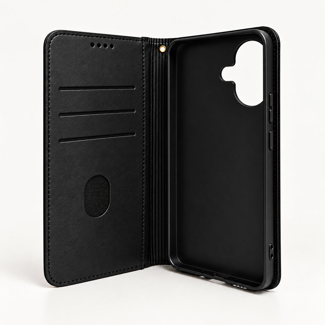iEngage Vivo V60 Lite Book Case(Black)