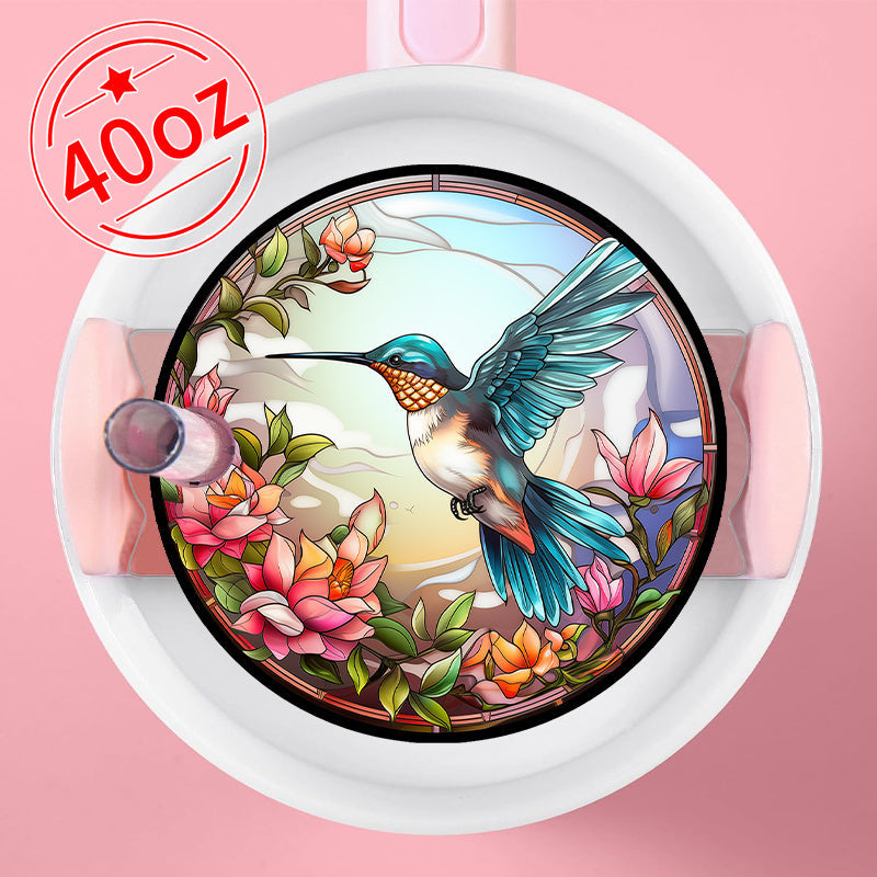 HUMMINGBIRD DESIGN TOPPER PLATE FOR STANLEY FOR 20/30OZ