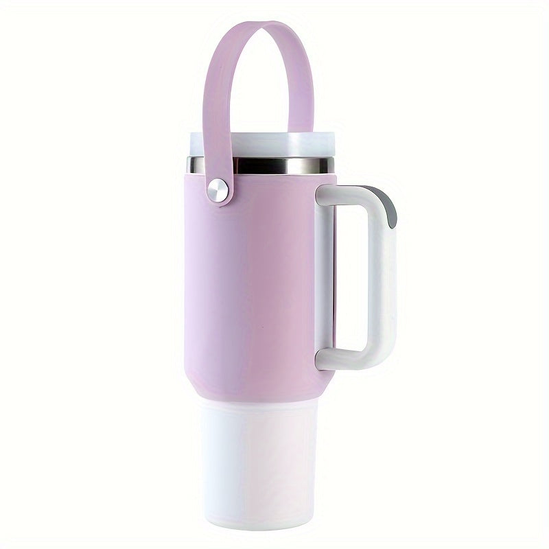 PORTABLE SILICONE CUP HOLDER FOR STANLEY BOTTLE FOR 40OZ/30OZ (PURPLE)