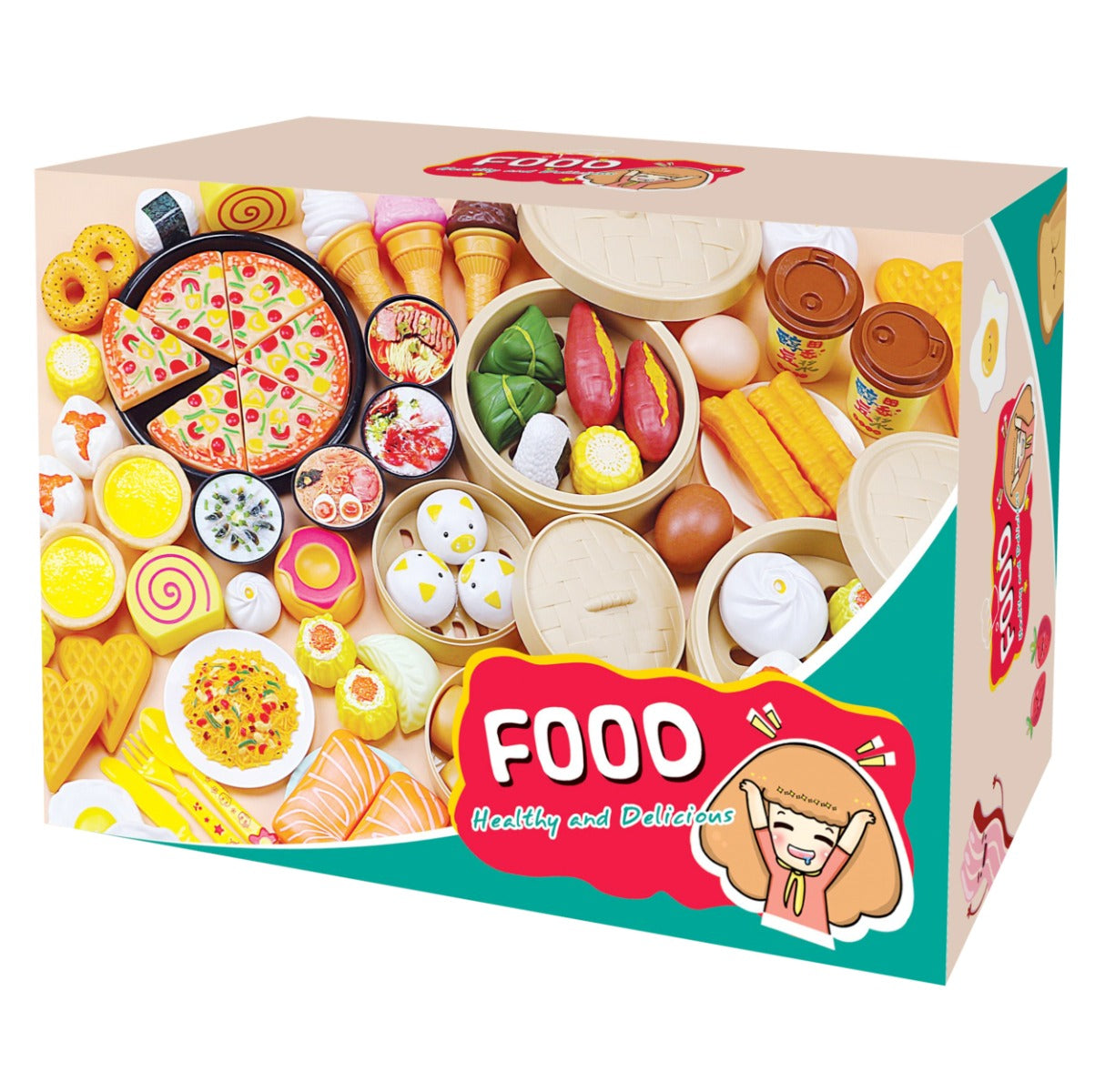 Food Playset, 58 Pieces DLJ8