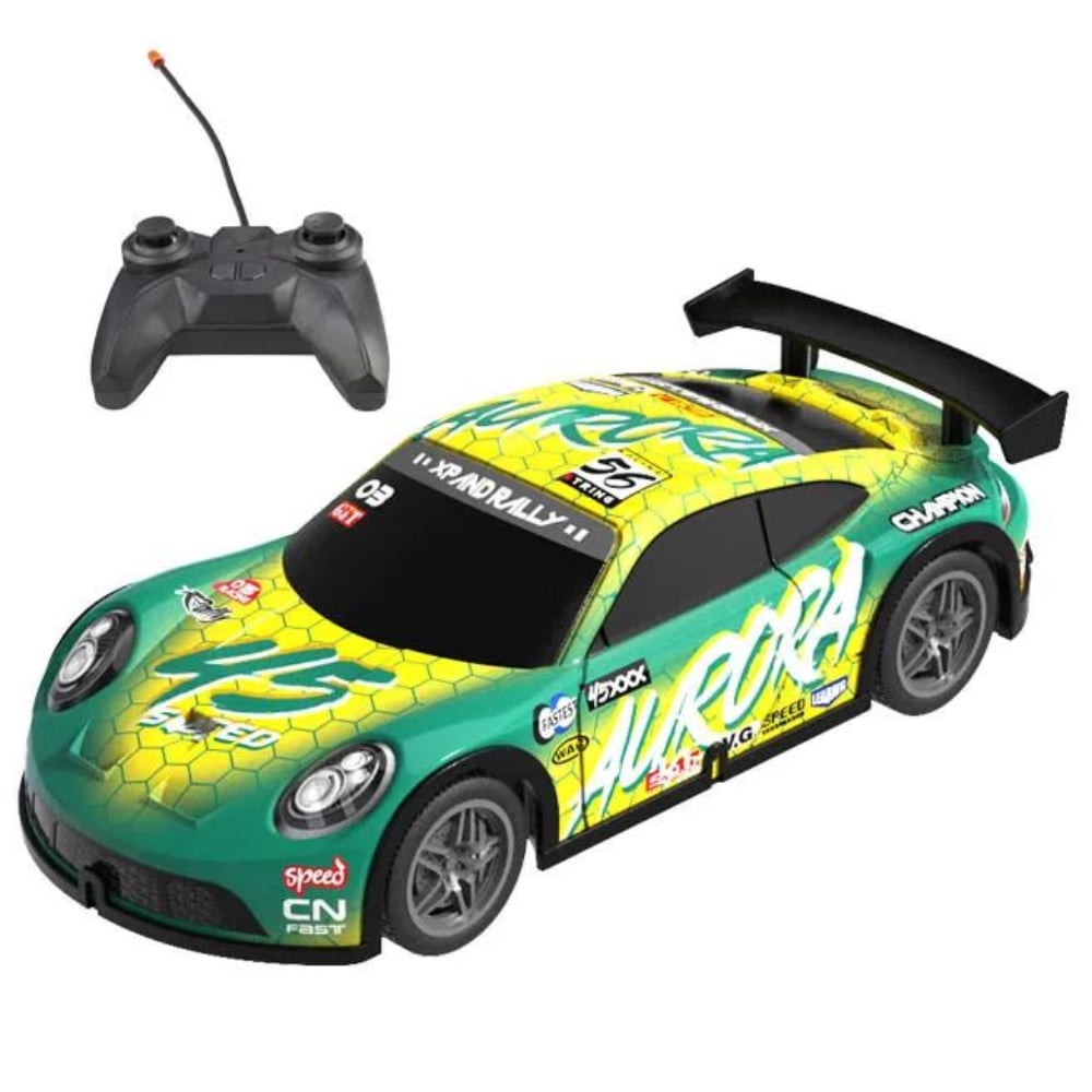 Wemzy - RC 1:22 Racing Car With Light, Green I8MH