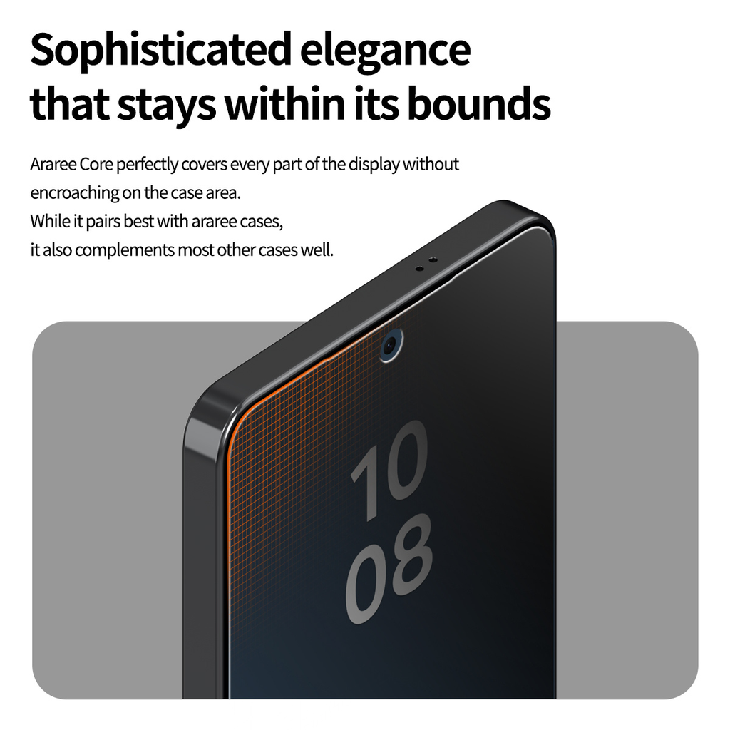 Araree Core Privacy Screen Protector For Samsung Galaxy S26 -Black