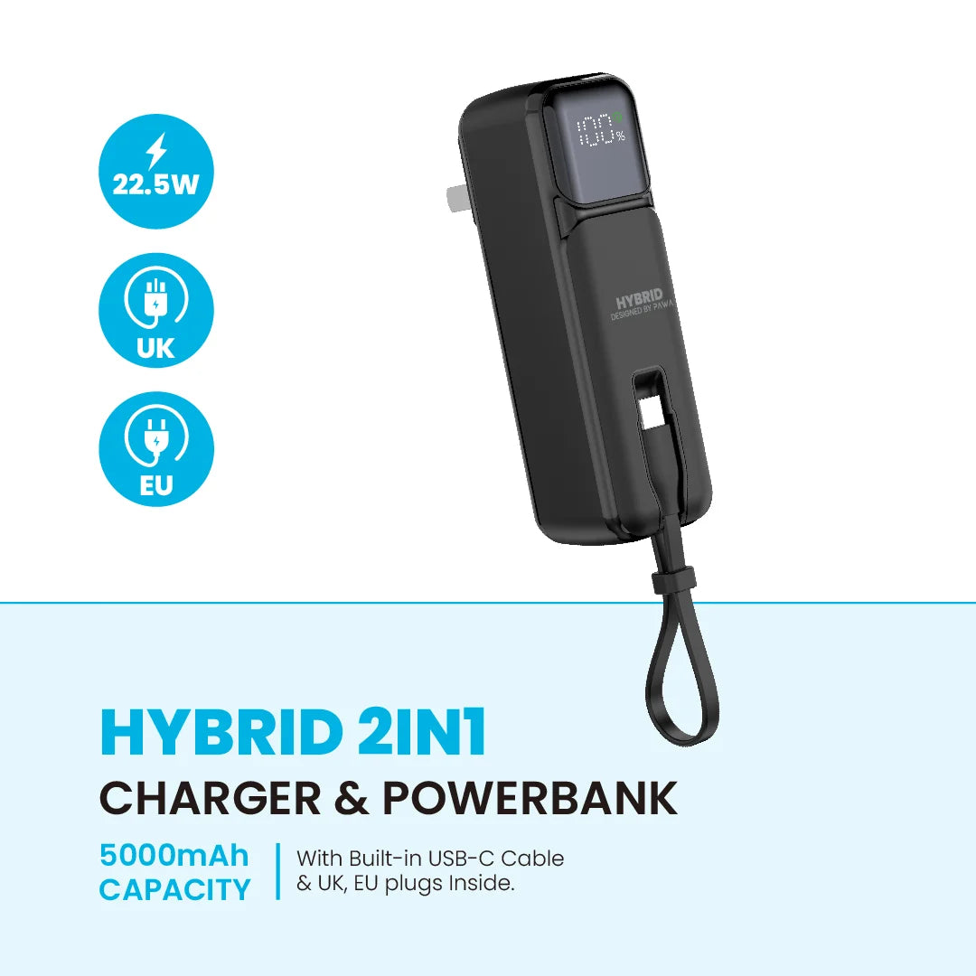 Pawa Hyrbrid 2in1 Charger & Powerbank