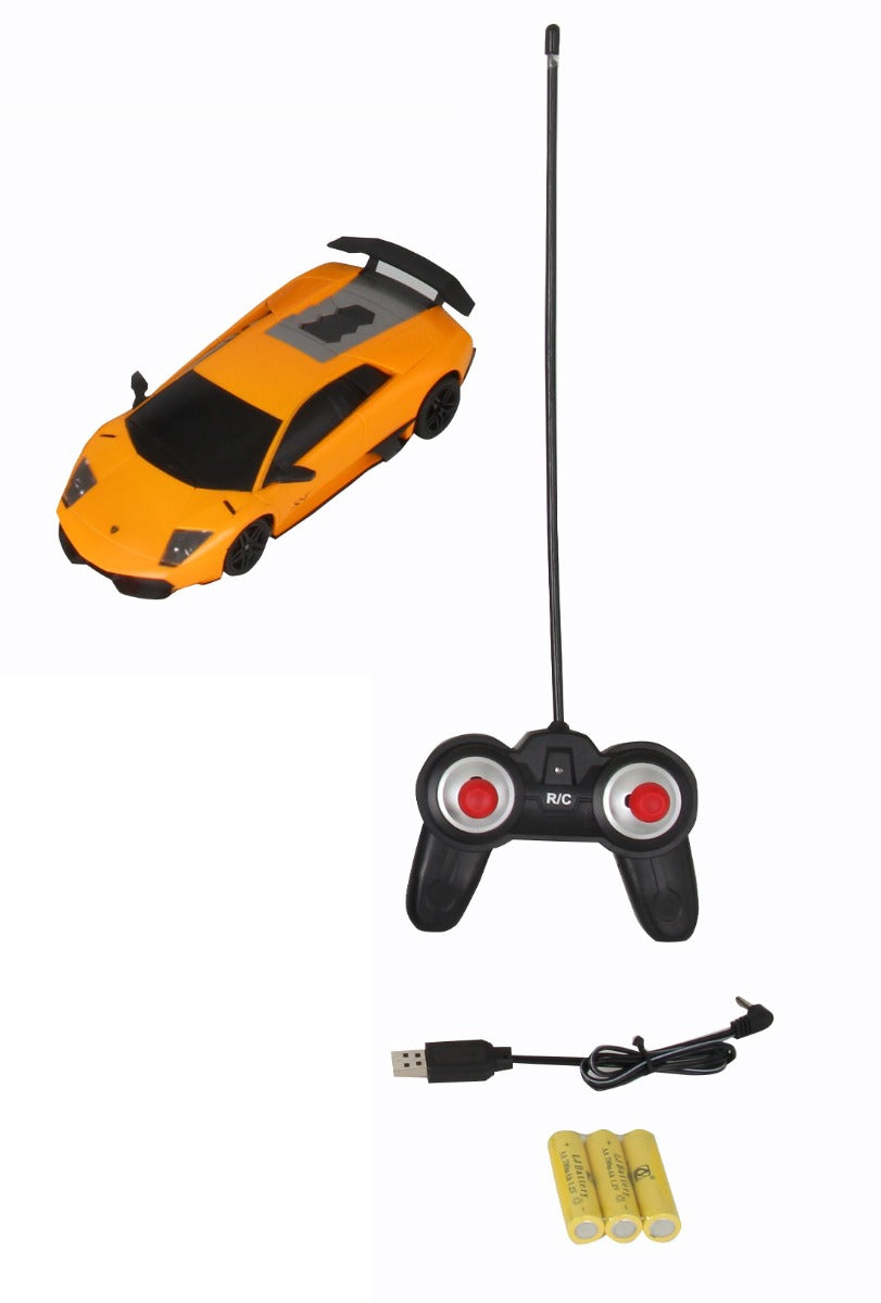 Rc Car Lamborghini Murcielago Sv Remote - Yellow QER4