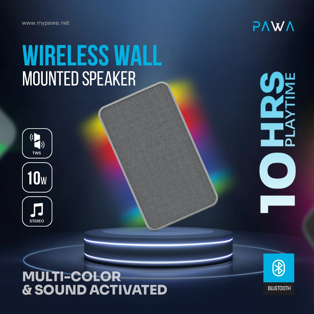Pawa Wireless Wall Mounted Speaker.