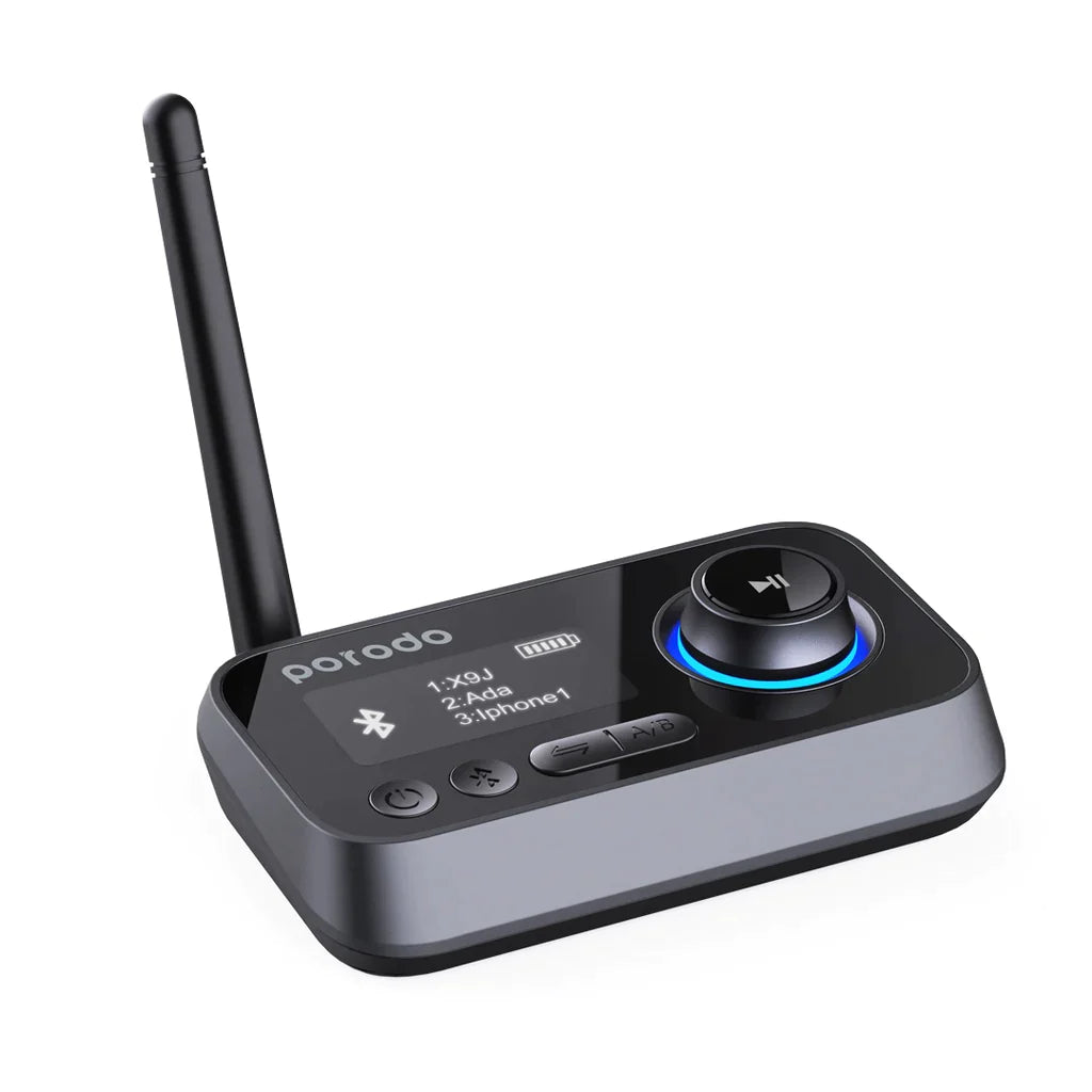 Porodo Bluetooth Audio Transmitter & Receiver Black - OZ7A