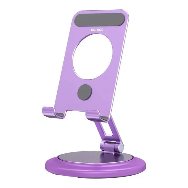 Porodo 360° Rotating Mobile & Tablet Stand - Purple - 6A7C