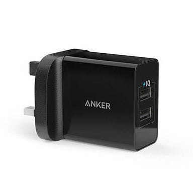 Anker 24W 2-Port Usb Charger - Black - Future Store