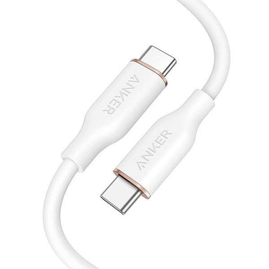 Anker PowerLine III Flow USB-C to USB-C Cable 100W 0.9M | 3Ft White - Future Store
