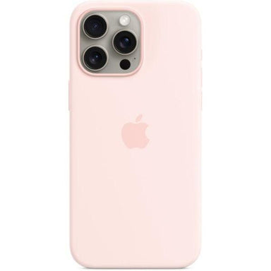 Apple Silicone Case With Magsafe for iPhone 15 Pro Pink - Future Store