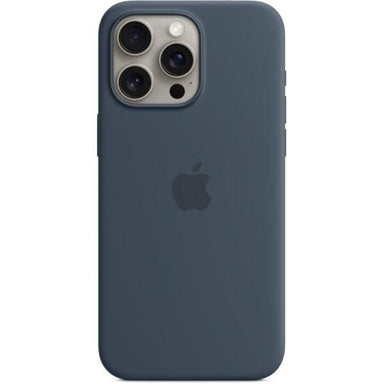 Apple Silicone Case With Magsafe for iPhone 15 Pro Max Storm Blue - Future Store