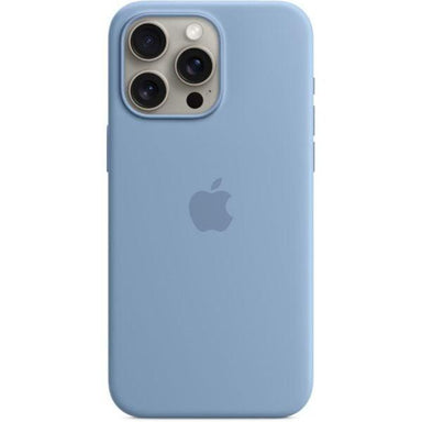 Apple Silicone Case With Magsafe for iPhone 15 Pro Max Winter Blue - Future Store
