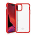Itskins Hybrid Tek Case - Antimicrobial For Iphone 12 / 12 Pro -Red And Transparent - Future Store