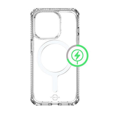 Itskins Hybrid Clear Case Compatible With Magsafe For iPhone 15 Pro Transparent - Future Store