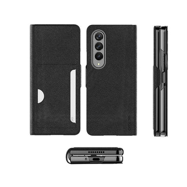 Araree Bonnet C Diary Case For Samsung Galaxy Z Fold 4 Black - Future Store