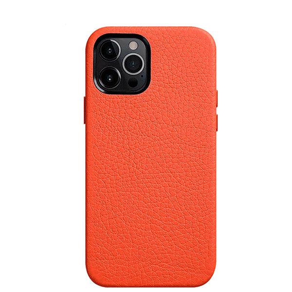 Melkco Paris Premium Leather Case For iPhone 12 Pro Orange - Future Store