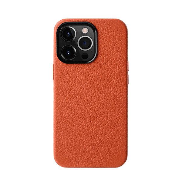 Melkco Paris Premium Leather Case For iPhone 13 Pro Orange - Future Store