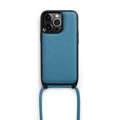Melkco Premium Leather Strapthing Case for Apple iPhone 14 Pro Max Sky Blue - Future Store