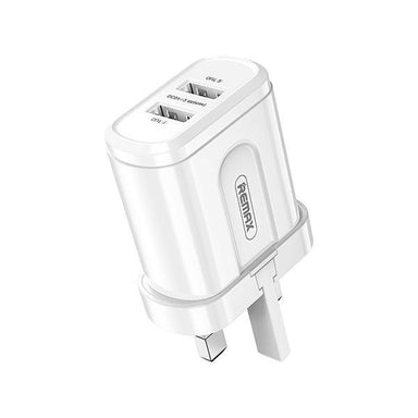 Remax 2.4A Dual Usb Charging Adapter - White - Future Store