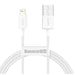Baseus Superior Series Fast Charging Lightning Cable 2M White - Future Store