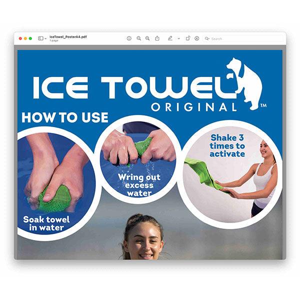 Ice Towel Light Weight Cooling Towel Green - Future Store