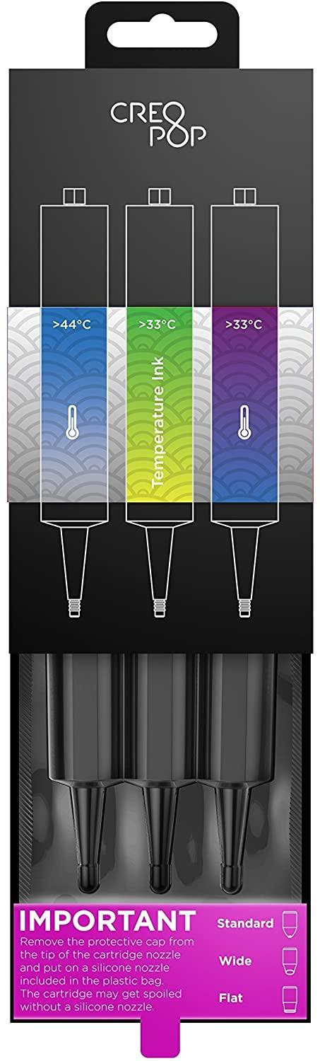 Creopop 3D Pen Ink Cartridge 3 Temperature Pack - Future Store