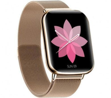 Bemi KIX2 Smart Watch Full Touch Metal Strap Gold - Future Store