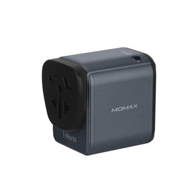 Momax 1- World Type C PD + 3 USB AC Travel Adapter - Grey - Future Store