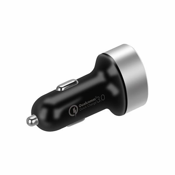 Momax Dual-Port Usb With Type -C Pd Fast Car Charger 20W - Black