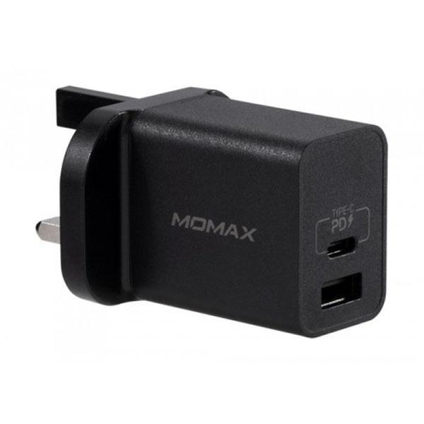 Momax One Plug 2 Ports Usb Fast Charging Qc30 + Pd - Black-RYMS — Future  Store