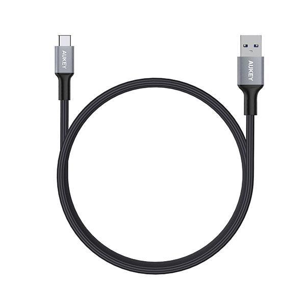 Aukey Braided Nylon Usb 3.0 To Usb-C Cables 3-Pack 1M (Cb-Cmd1 Black) - Future Store
