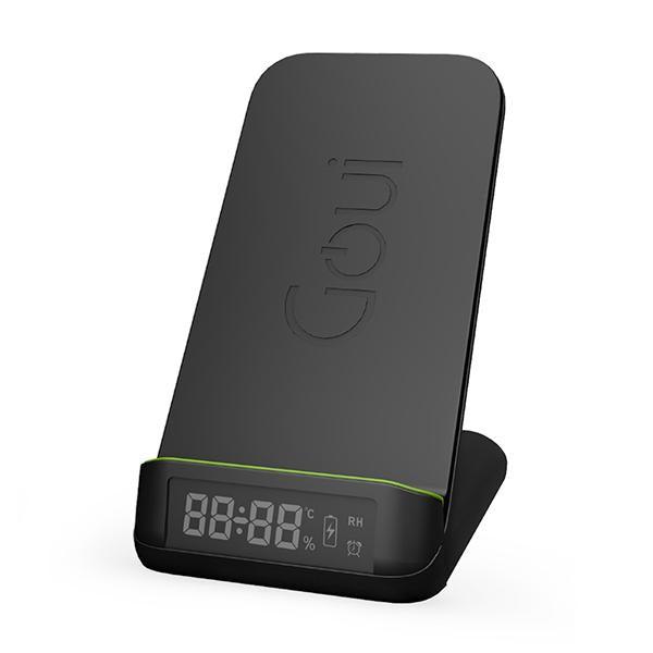 Goui Wireless Charger Stand And Alarm Clock - Black - Future Store