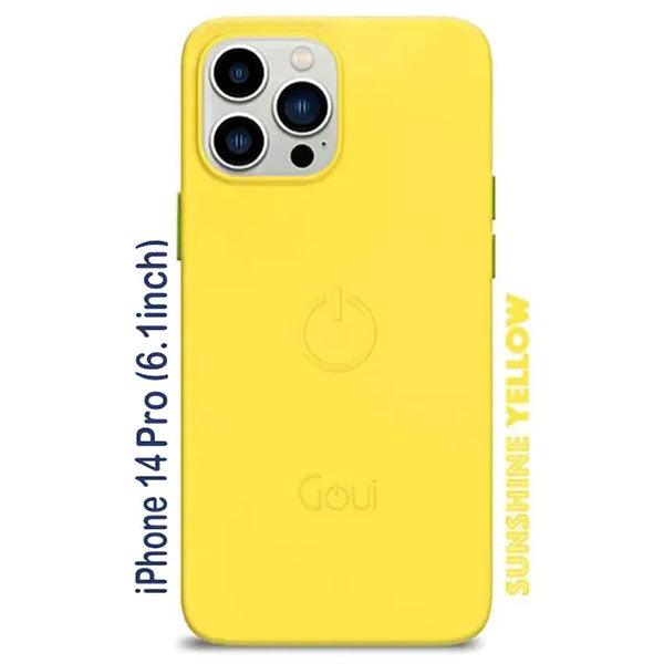 Goui Magnetic Cover For iPhone 14 Pro with Magnetic Bars Sunshine Yellow - Future Store