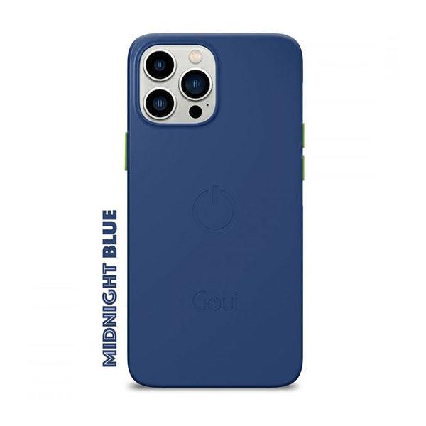 Goui Magnetic Cover For iPhone 14 Pro Max with Magnetic Bars Midnight Blue - Future Store