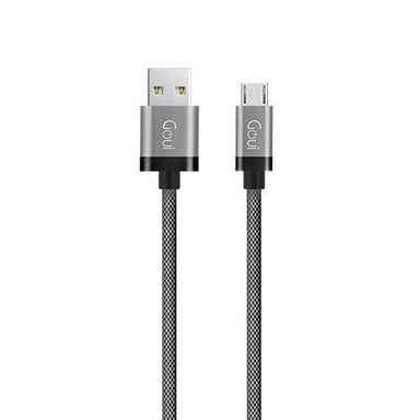 Goui Micro Usb Cable Metallic 1.5Mtr (Silver)(6929831424059) - Future Store