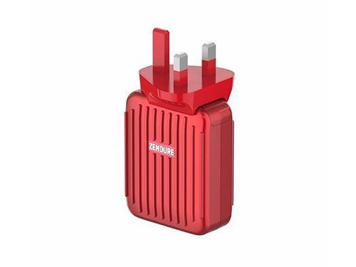 Zendure Port 30W Wall Charger With Pd -4 (Red)(857348008843) - Future Store