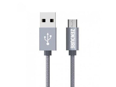 Zendure Braided Aluminium Micro Cable Sync Charge -Grey - Future Store