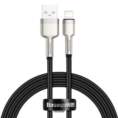 Baseus Cafule Series Metal Data Cable USB to IP 2.4A 1M Black - Future Store