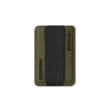 SkinArma Kado Mag-Charge Card Holder With Grip Stand Green Black - Future Store