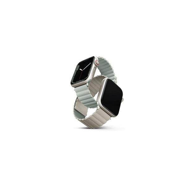 Uniq Revix Reversible Magnetic for Apple Watch Strap 45/44/42mm (Sage/Beige) - Future Store