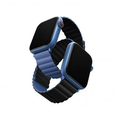 Uniq Revix Reversible Magnetic for Apple Watch Strap 41mm Caspian (Blue/Black) - Future Store