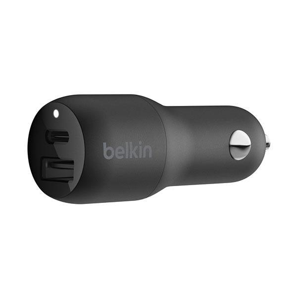Belkin 30W Car Charger 18W Usb-C 12W Usb-A - Black - Future Store