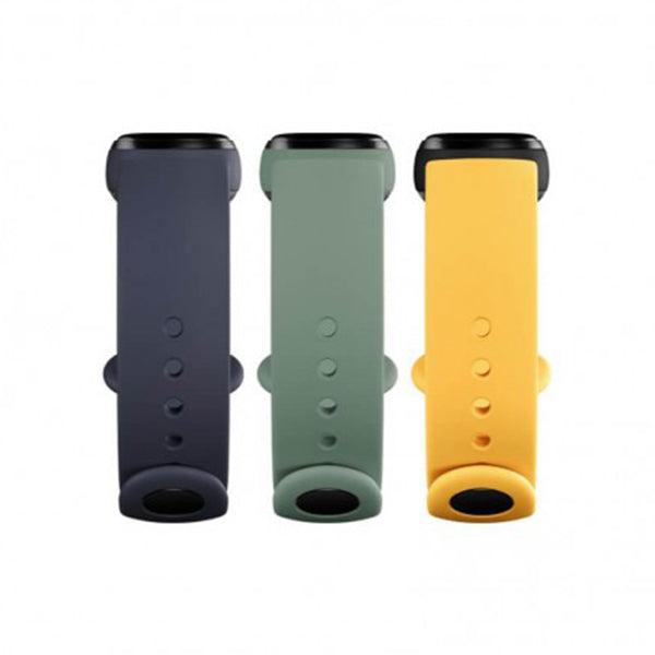 Mi Smart Band 5 Strap Pack Of 3 Navy Blue/Yellow/Mint Green - Future Store