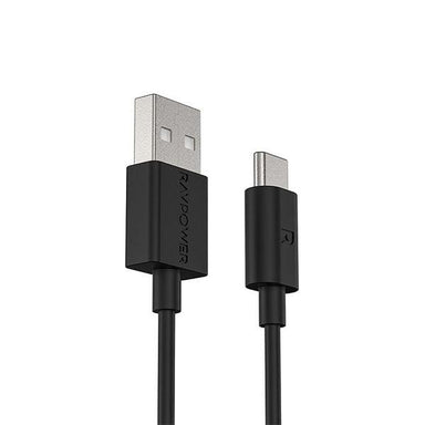RAVPower USB A to Type C TPE Cable 1m Black - Future Store