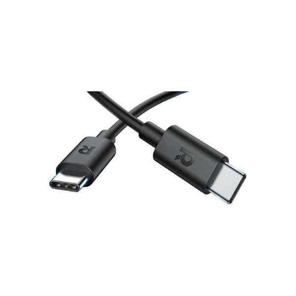RAVPower USB-C to USB-C Sync & Charge 2M Cable Black - Future Store